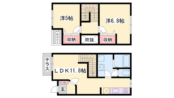 メゾンソレイユの物件間取画像
